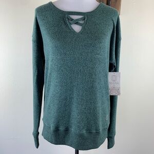 GREEN BALANCE CONNECTION LONG SLEEVE TOP